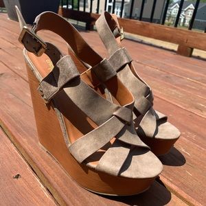 Charlotte Russe Strappy Wedge Sandals